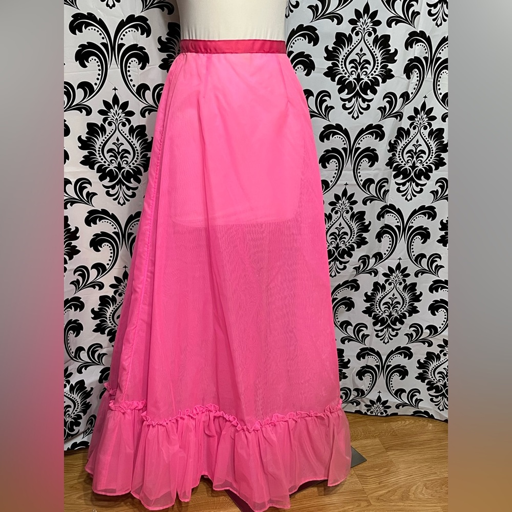 Star Girl Chiffon Maxi Skirt - Baby Pink